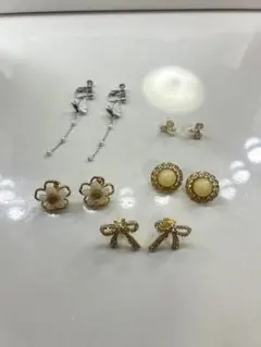 レディース イヤリング 5個セット シルバー ゴールド