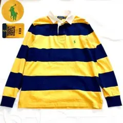 現行✨️QRタグ ラルフローレン 太ボーダー ラガーシャツ 常田大希 ポニー刺繍