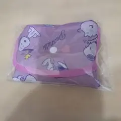 SNOOPY スヌーピー キャラクター エコバッグ コンパクト 新品/パープル