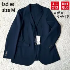【新品タグ付き・未使用品】UNIQLO 感動ジャケット レディース ネイビー M