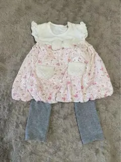 Coeur フラワープリント ワンピース 100cm