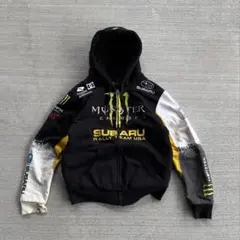 y2k monster subaru 刺繍ロゴ　dcshoes ジップパーカー
