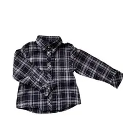 COMME CA ISM チェック柄長袖シャツ 90