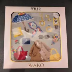 フェイラー×和光　WAKO CLOSET　タオルハンカチ ライトグレー