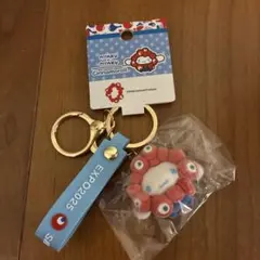 ミャクミャク × サンリオ 立体マスコット フロッキーストラップ シナモロール