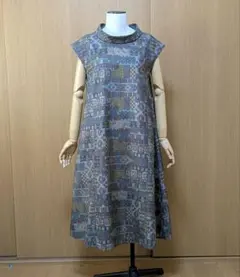 着物リメイク ワンピース 大島紬 M〜L - メルカリ