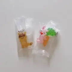 【匿名配送】新品♡ノンタン めじるしアクセサリー2 うさぎさん A たぬきさん