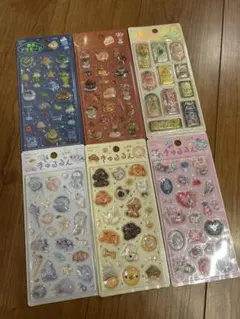 BGM 喫茶アラモード　きゅるるんシール　6セット