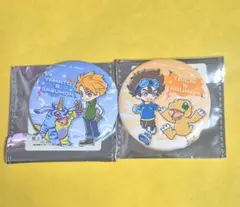デジモンアドベンチャー 缶バッジ 八神太一　石田ヤマト