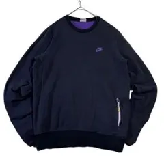 【NIKE】ジップポケットスウェットブラック×パープル