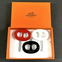 未使用品 エルメス シェーヌダンクル スカーフリング 3点セット トリボー 箱付