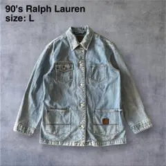 90's Ralph Lauren デニムカバーオール ローレンジーンズ