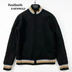 ポールスミス ニットジャケット ドライバーズニット 中綿ブルゾン ボーダー L