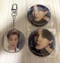 BTS JIMIN キーホルダー　バッジ 3個セット