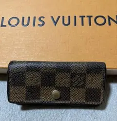 セール中LOUIS VUITTON ダミエ ミュルティクレ4 レザーキーケース