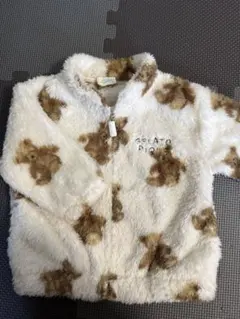 gelato piqueファーフリースベア柄ジャケットフワフワアウター 80cm