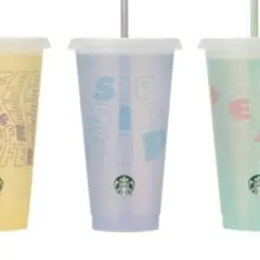 【新品未使用】紫　スタバ　コールドカップ　ミステリーカラーチェンジ