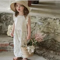 韓国子供服　flo オールインワン　サロペット　オーバーオール　90相当