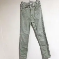 ZARA ライトグリーン スキニーデニム