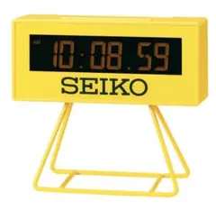 【セイコー】置き時計　ミニタイマー　デジタル　黄色　陸上競技仕様　SQ815Y