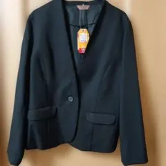 しまむら　ノーカラージャケット 3L 黒