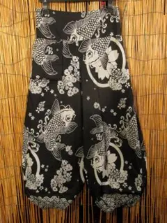 【SALE】⑥新品*コットン素材*ポケット付き*和風プリント*アラジンパンツ