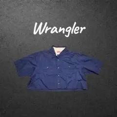 Wrangler 半袖ワークシャツ 2XL 短丈 ボックスシルエット ワイドのサムネイル