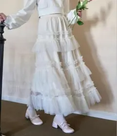 Lovilyn ティアードチュールスカート