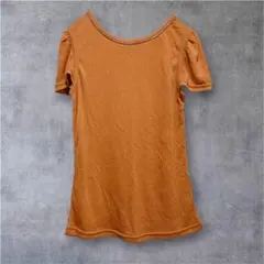 【アフリカタロウ】パフスリーブ カットソー Tシャツ オレンジのサムネイル