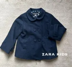 ZARA KIDS ネイビー ダブルPコート100110お受験お教室冠婚葬祭