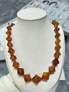 アクセサリーネックレス琥珀、重约51g