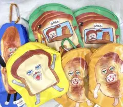 u*0様 パンどろぼう　カラビナつきおでかけポーチ　ガチャ　6点セット