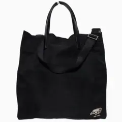 美品メンズ プラダ黒ナイロン トートバッグ2wayショルダー ビジネスにものサムネイル