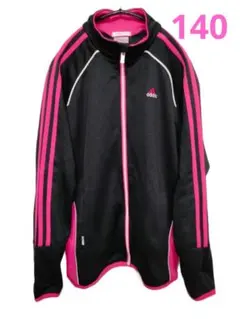adidas アディダス ジャージ ブラック ピンク 140
