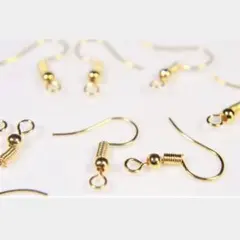 銅製高品質　ピアスフック　60個　k16 イヤリング　ピアス　ニッケルフリー