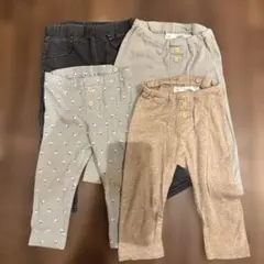 H&M レギンス＆パンツ 80cm/12M 4点セット