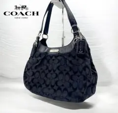 Y2K COACH ワンショルダーバッグ シグネチャー ホーボー ブラック