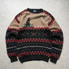 80s Woolrich ウールリッチ デザインニット 鴨