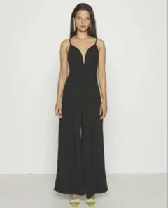 EXPRESS ブラック Vネック サロペット XS