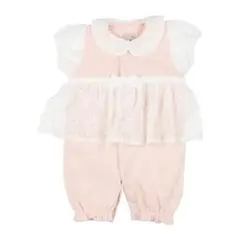 m*i様 プティマイン　【弱酸性】レースペプラム半袖2WAYオール