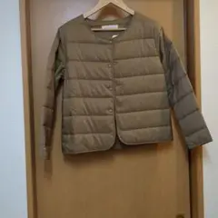 ノーカラーブラウンジャケット　中綿インナーのみ