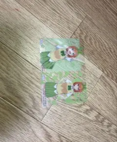 5等分の花嫁 四葉 クリアカード2枚