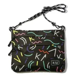 【元値2500円】Kiu サコッシュ マルチカラー 総柄のサムネイル