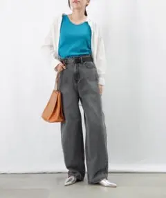 完売！ LC/LLL 定番 脚長カーブパンツ 36のサムネイル