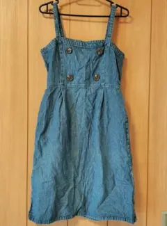 デニムジャンパースカート　ワンピース