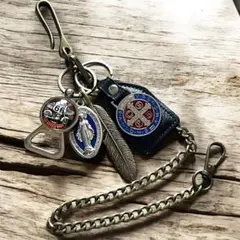 ウォレットチェーン　キーホルダー　キーリング　ストリート　古着　アメカジ　Aii