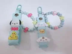サンリオ ポチャッコ シナモロール ストラップ 2点セット