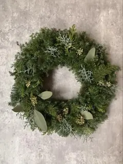 【即日発送】【針葉樹の香り】シンプルなクリスマスリース no.15 29cm