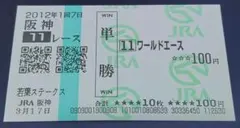 ロブチェン 25年 ホープフルS 現地的中単勝馬券 人気薄 皐月賞制覇