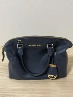 MICHAEL KORS ネイビー ショルダーバッグ